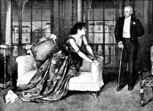 Mrs. Patrick Campbell and Mr. Hare in "The Notorious Mrs. Ebbsmith," at the Garrick Theatre, 1895. Creator: George Meisenbach.
