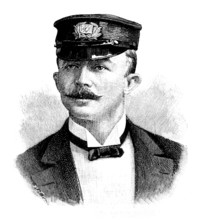 A Stirring Story of the Sea: Mr. Frank Whitehead, 1895.  Creator: P Naumann.