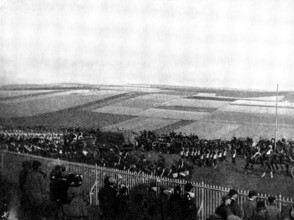 The Volunteer Manoeuvres at Brighton: March Past - transport, 1895. Creator: Symmons & Thiele.