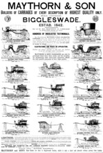 Advertisement for Maythorn & Son, carriages, 1895. Creator: Unknown.