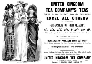 Advertisement for the United Kingdom Tea Company, 1895. Creator: Unknown.