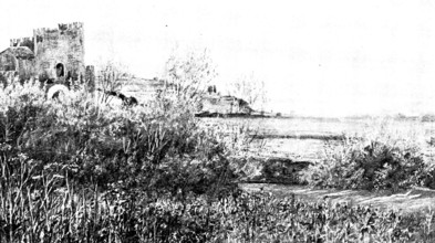 Pictures from the New Gallery: Ponte Nomentana - Miss Marie S. Stillman, 1895. Creator: George Meisenbach.