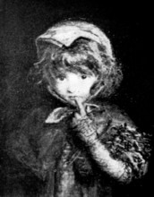 Pictures from the New Gallery: Little Blue Riding Hood - Miss Blanche Jenkins, 1895. Creator: Unknown.