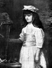 Pictures from the New Gallery: The Empty Cage - Sir John Millais, Bart., R.A., 1895. Creator: George Meisenbach.