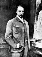 Our Leading Academicians, painted by themselves: Mr. William Quiller Orchardson, R.A., 1895. Creator: Unknown.