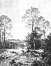 Pictures from the Royal Academy: A Sunny Morning: Surrey - B. W. Leader, A.R.A., 1895. Creator: George Meisenbach.