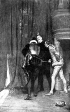 Pictures from the Royal Academy: Waiting for the Duc de Guise - Seymour Lucas, A.R.A., 1895. Creator: George Meisenbach.