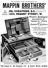 Advertisement for Mappin Brothers' Canteens, 1895. Creator: Unknown.