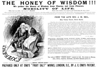 Advertisement for Eno's "Fruit Salt", 1895. Creator: Unknown.