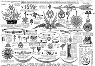 Advertisement for the Association of Diamond Merchants, Jewellers, and Silversmiths, 1895. Creator: Unknown.