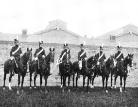 The Military Tournament at the Agricultural Hall: Period 1818, (1895). Creator: Unknown.