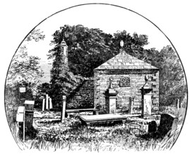 The Boswell Centenary: Auchinleck Churchyard..family vault...in which James Boswell was buried, 1895 Creator: Unknown.