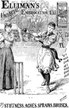 Advertisement for Elliman's Universal Embrocation, 1895. Creator: Joseph Swain.