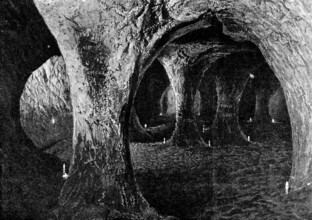Caves at Hastings: the Crypt, 1895. Creator: Unknown.