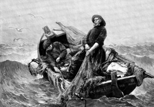 A Good Catch - G. Haquette, 1895. Creator: H. Baude.