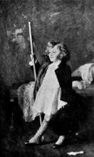 Beautiful Children at the Grafton Gallery: Master Hoare - Arthur Hacker, 1895. Creator: George Meisenbach.