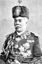 His Highness the late Sultan of Johore, G.C.M.G., K.C.S.I., 1895. Creator: Herr Nache.