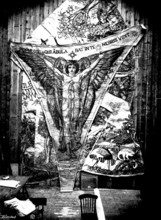 New Mosaics at St. Paul's Cathedral: cartoon of the Angel of the Creation..., 1895. Creator: Frederick Hollyer.