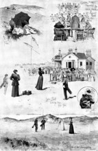 Ladies' Golf Championship at Portrush, Ireland, 1895. Creator: George Meisenbach.
