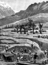 The Chitral Expedition: the Siege of Reshun, 1895. Creator: P Naumann.