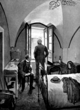 Adam Johnstone's Son: "I say, Brook," he began, his back turned to his son..., 1895. Creator: George Meisenbach.