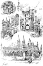 Rambling Sketches: Caen, 1895. Creator: Carl Hentschel.