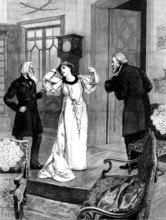 Madame Sarah Bernhardt as Magda in Sudermann's play "Heimat," at Daly's Theatre, 1895. Creator: P Naumann.