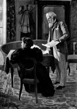 Adam Johnstone's Son: Lady Johnstone...turned her head till she could look out of the window, 1895. Creator: George Meisenbach.