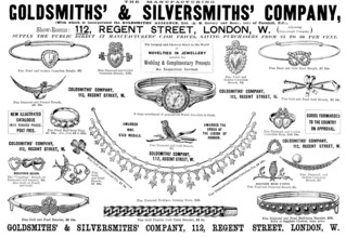 Advertisement for the Goldsmiths' & Silversmiths' Company, 1895. Creator: Unknown.