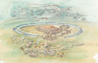 Silbury Hill, Wiltshire, 2010.  Creator: Judith Dobie.