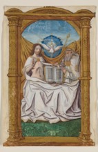 Leaf from Book of Hours: The Trinity, c1515. Creator: Master of Morgan 85.