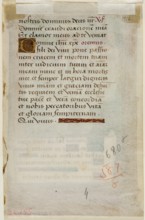 Leaf from Book of Hours: Text with Ornamental Initial "D", c1515. Creator: Master of Morgan 85.