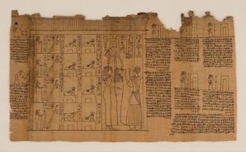 The Book of the Dead of Nes-Min, Section 18, c200-30 BC. Creator: Unknown.