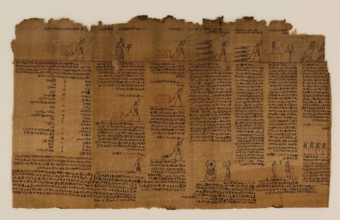 The Book of the Dead of Nes-Min, Section 7, c200-30 BC. Creator: Unknown.