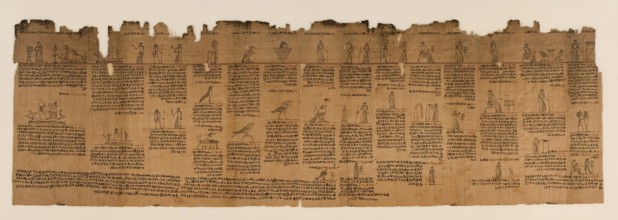 The Book of the Dead of Nes-Min, Section 8, c200-30 BC. Creator: Unknown.