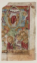 Psalter Leaf: Ascension, 12th century. Creator: Unknown.