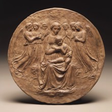 Madonna and Child with Six Angels, c1860. Creators: Virgin Mary, Jesus Christ, Unknown.