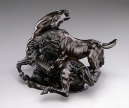 Lion Attacking Horse, c.between 1580 and 1590. Creator: Antonio Susini.