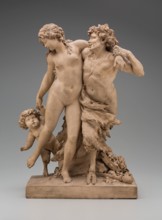 Bacchante and Satyr with Young Satyr, c.between 1775 and 1780. Creator: Claude Michel.
