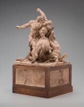 Hercules Fighting Two Centaurs, c1785. Creator: Jean Baptiste Stouf.