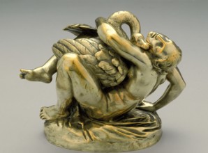 Leda and the Swan, between 1840 and 1849. Creator: Jean-Jacques Feuchere.