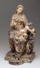 Madonna and Child and the Young St. John, mid or late 16th century. Creators: Virgin Mary, Jesus Christ, Antonio Calcagni.