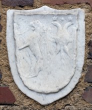 Coat of Arms of the Swiss Luder Family and of the Lund Family, from Schleswig, 15th century. Creator: Unknown.
