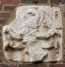 Coat of Arms of Federico da Montefeltro, c.between 1444 and 1465. Creator: Unknown.