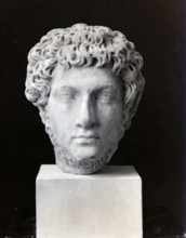 Head of a Bearded Man, between 146 and 211 CE. Creator: Unknown.