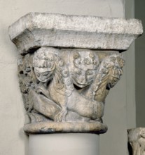 Capital and Abacus Block, 12th century. Creator: Unknown.