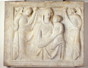 Madonna and Child with Angels, between 1335 and 1340. Creators: Virgin Mary, Jesus Christ, Workshop of Agostino di Giovanni.