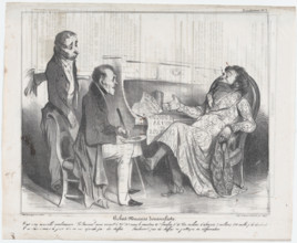 Plate 3: Robert Macaire Journaliste. 1836.  Creator: Honore Daumier.