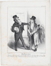 Plate 10: Robert Macaire, solicitor, from 'Caricaturana,' published in Les Robert Macaires..., 1838. Creator: Honore Daumier.