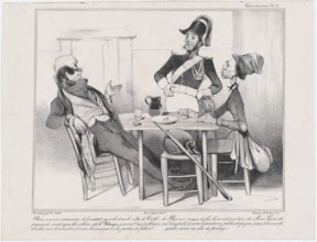 Plate 17: Robert Macaire, 1838.  Creator: Honore Daumier.